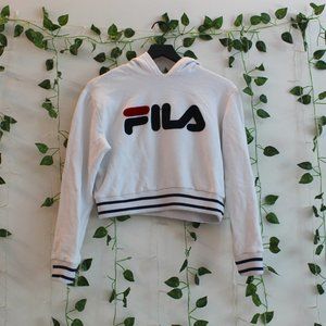 FILA Cropped Logo Hoodie